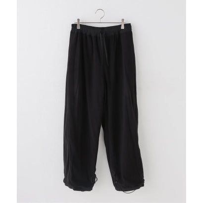 【LOW CLASSIC/ロウ クラシック】 Fleece-lined volume leg pant （ブラック）｜詳細画像