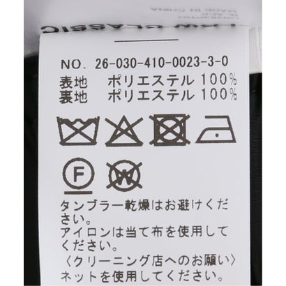 【LOW CLASSIC/ロウ クラシック】 Fleece-lined volume leg pant （ブラック）｜詳細画像