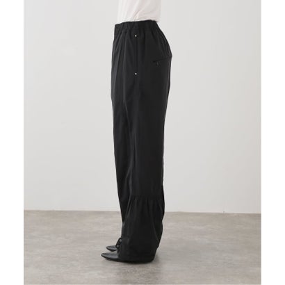 【LOW CLASSIC/ロウ クラシック】 Fleece-lined volume leg pant （ブラック）｜詳細画像