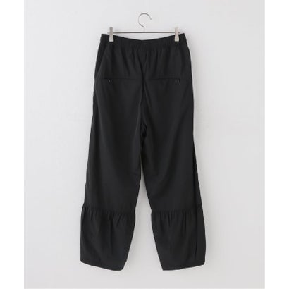 【LOW CLASSIC/ロウ クラシック】 Fleece-lined volume leg pant （ブラック）｜詳細画像