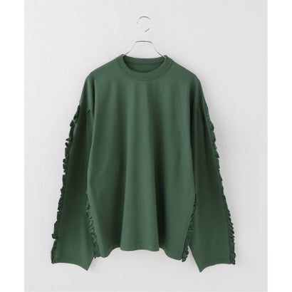 ジャーナルスタンダード JOURNAL STANDARD 【HOLIDAY/ホリデイ】 SUPER FINE DRY RUFFLE L/S TOPS （グリーン）｜詳細画像