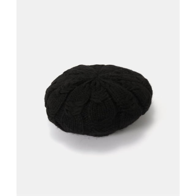 【SIGNA1925/シグナ1925】CABLE KNIT BERET （ブラック）