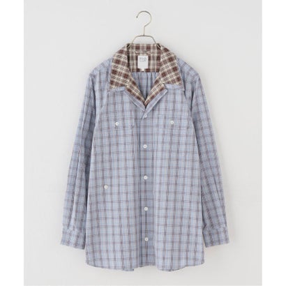 ジャーナルスタンダード JOURNAL STANDARD 【RHODOLIRION/ロドリリオン】 Double Layer Work Shirt - Pl （ブルー A）｜詳細画像