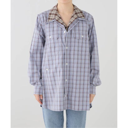 ジャーナルスタンダード JOURNAL STANDARD 【RHODOLIRION/ロドリリオン】 Double Layer Work Shirt - Pl （ブルー A）｜詳細画像