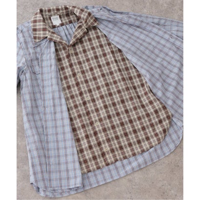 ジャーナルスタンダード JOURNAL STANDARD 【RHODOLIRION/ロドリリオン】 Double Layer Work Shirt - Pl （ブルー A）｜詳細画像