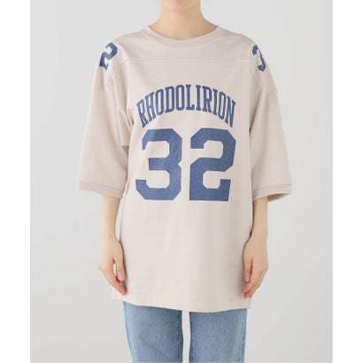 ジャーナルスタンダード JOURNAL STANDARD 【RHODOLIRION/ロドリリオン】 Damaged Football Tee （ベージュ）｜詳細画像
