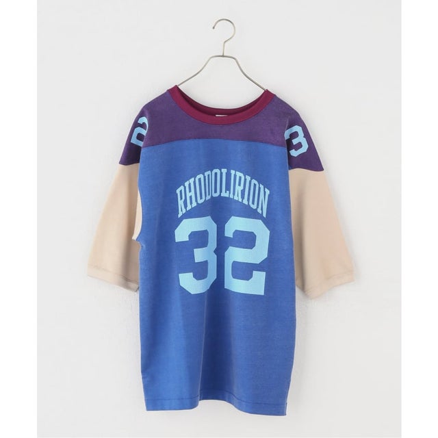 【RHODOLIRION/ロドリリオン】Damaged Football Tee - Color （その他カラー K）