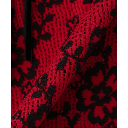 【RHODOLIRION/ロドリリオン】 Pencil Skirt - Flower Lace （レッド）｜詳細画像