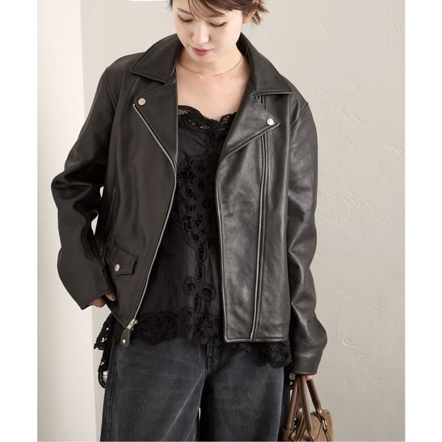 《追加予約》別注【Schott/ショット】for JS ラムレザー ダブルライダース ジャケット （ブラック）
