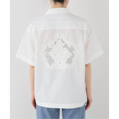 【T/H/ティーバイエイチ】 JOURNAL STANDARD S/S シシュウシャツ （ホワイト）｜詳細画像