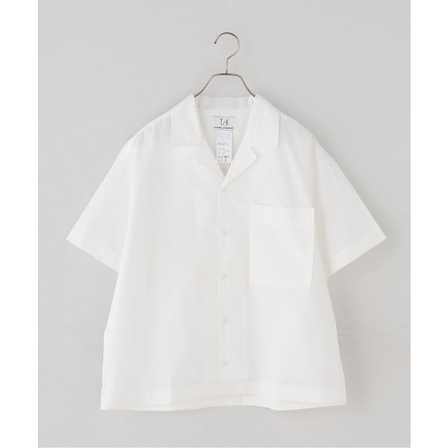 【T/H/ティーバイエイチ】 S/S シシュウシャツ （ホワイト）