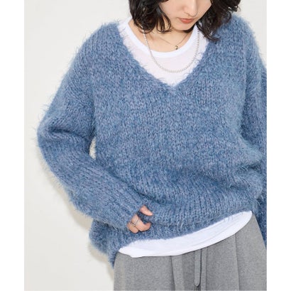 【TRICOTS JEANMARC/トリコットジーンマルク】シャギーV PO （キャメル）｜詳細画像