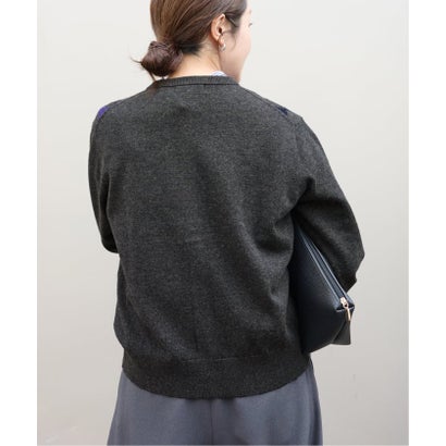 ジャーナルスタンダード JOURNAL STANDARD コットンウールクルーネックカーディガン （パープル）｜詳細画像