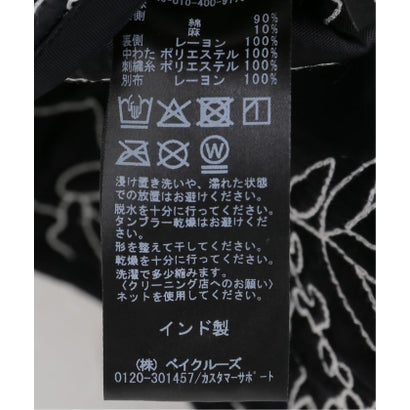INDIAキルトリバーシブルジャケット （ブラック）｜詳細画像