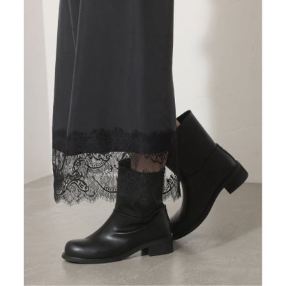【EPURE/エピュレ】NUTE Round Ankle Boots （ブラック）｜詳細画像