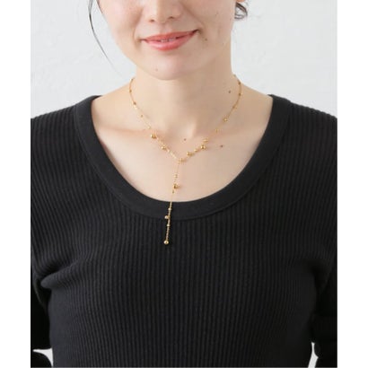 【PETER+JUNE/ピーターアンドジューン】Dax Lariat Necklace （ゴールド）｜詳細画像