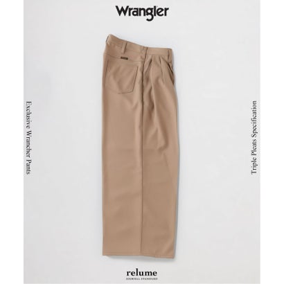 ジャーナルスタンダード レリューム JOURNAL STANDARD relume 《追加》Wrangler / ラングラー 別注 3タック ランチャー ドレススラックス（ベージュ）｜詳細画像