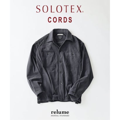 ジャーナルスタンダード レリューム JOURNAL STANDARD relume テック ”SOLOTEX(R)” コーデュロイ ウォッシャブル CPOシャツジャケット（ネイビー A）｜詳細画像