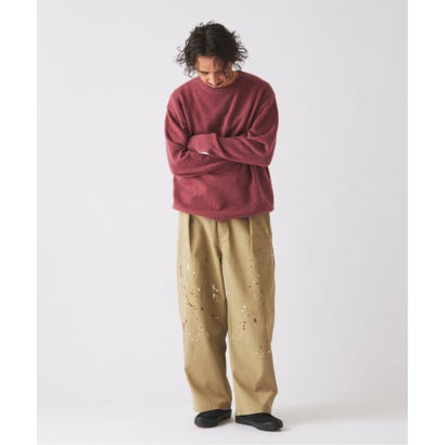 COLLINS VILLE WOOL / コリンズ ビル ウール クルーネック ニット（ブラウン）｜詳細画像