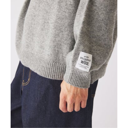 COLLINS VILLE WOOL / コリンズ ビル ウール クルーネック ニット（ブラウン）｜詳細画像