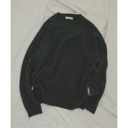 COLLINS VILLE WOOL / コリンズ ビル ウール クルーネック ニット（ブラウン）｜詳細画像