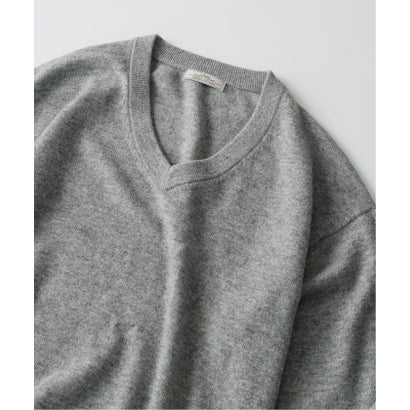 COLLINS VILLE WOOL / コリンズ ビル ウールニット Vネック（ブラック B）｜詳細画像