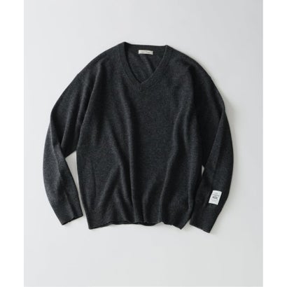 COLLINS VILLE WOOL / コリンズ ビル ウールニット Vネック（グレーB）｜詳細画像