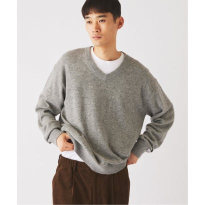 COLLINS VILLE WOOL / コリンズ ビル ウールニット Vネック（グレーB）｜詳細画像