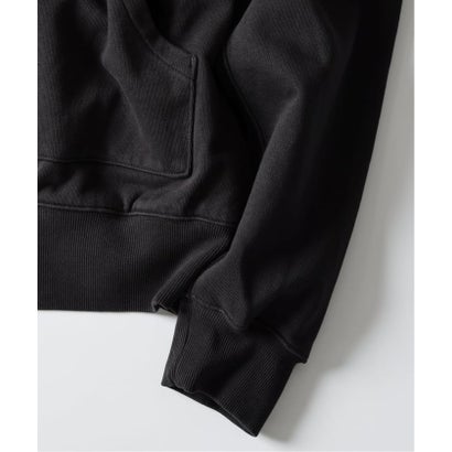 《予約》ダブルフェイス ワッフル ジップパーカー （ブラック A）｜詳細画像