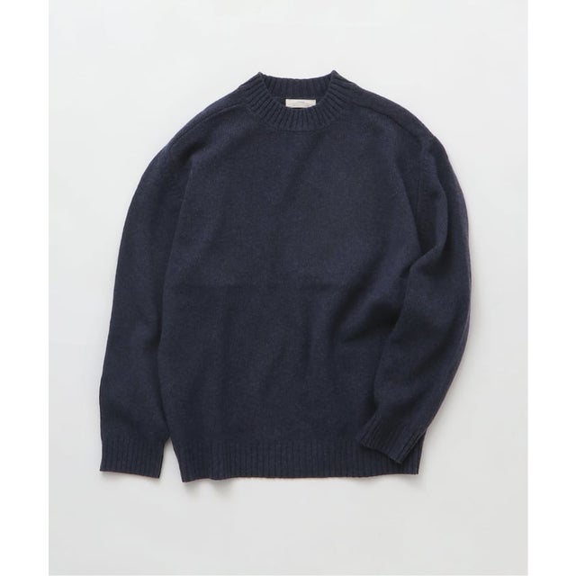 《予約》PLAYFULWOOL / プレイフルウール クルーネック ニットセーター （ネイビー B）