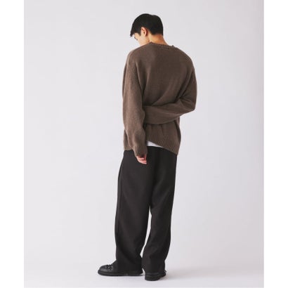 《予約》PLAYFULWOOL / プレイフルウール クルーネック ニットセーター （ブラック B）｜詳細画像