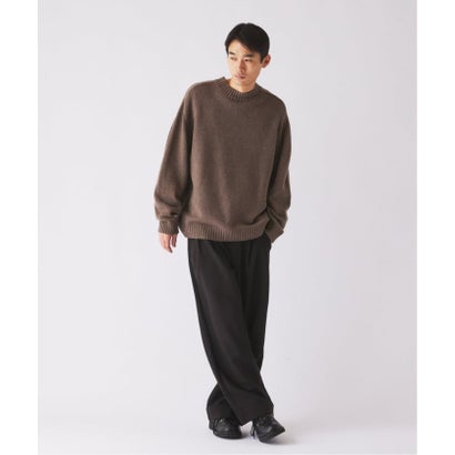 《予約》PLAYFULWOOL / プレイフルウール クルーネック ニットセーター （ブラック B）｜詳細画像