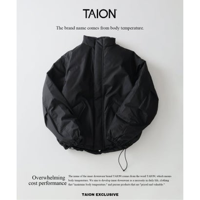 《追加予約》TAION / タイオン 別注 リバーシブル ショートモッズ ダウンブルゾン （ブラック）｜詳細画像