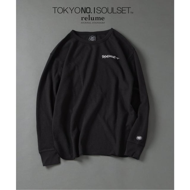 《WEB/FES限定》TOKYO No.1 SOUL SET×ERIC HAZE 別注ワッフルLS(キーホルダー付) （ブラック）