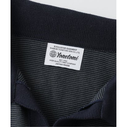 ジャーナルスタンダード レリューム JOURNAL STANDARD relume 《予約》米富繊維 / Yonetomi 別注 コットン ボーダー スキッパーニット （ネイビー）｜詳細画像