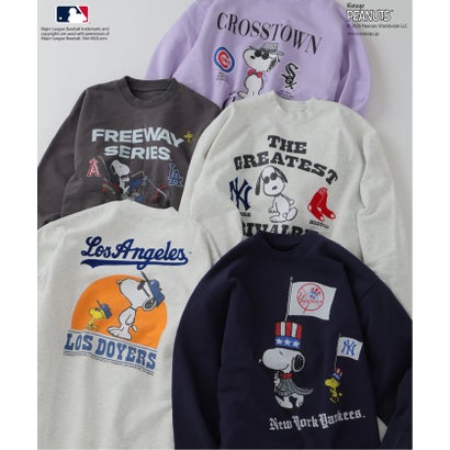 ジャーナルスタンダード レリューム JOURNAL STANDARD relume 《予約》PEANUTS / ピーナッツ 別注 MLB ベースボール グラフィックスウェット （パープル D）｜詳細画像