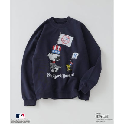 ジャーナルスタンダード レリューム JOURNAL STANDARD relume 《予約》PEANUTS / ピーナッツ 別注 MLB ベースボール グラフィックスウェット （ネイビー）｜詳細画像