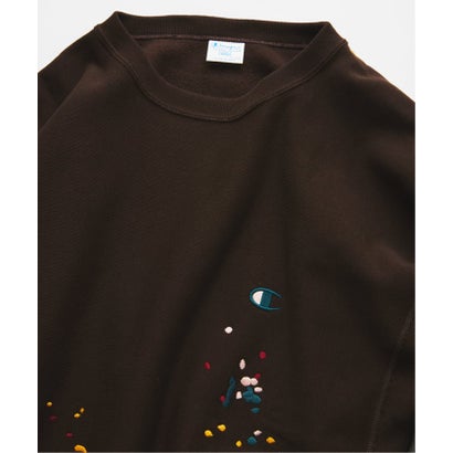 《予約》Champion / チャンピオン 別注 リバースウィーブ(R) 刺繍スウェット （ブラウン）｜詳細画像