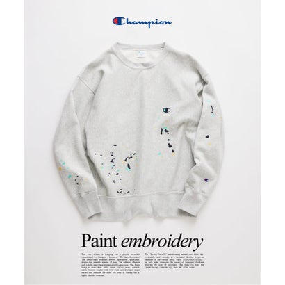 《予約》Champion / チャンピオン 別注 リバースウィーブ(R) 刺繍スウェット （ナチュラル）｜詳細画像