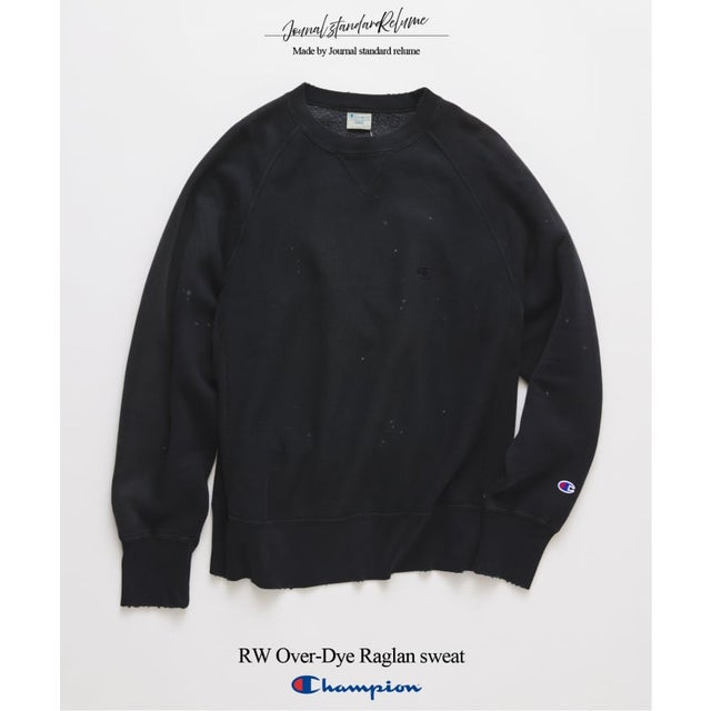 追加予約 Champion / チャンピオン 別注 リバースウィーブ(R) オーバーダイスウェット （ブラック）