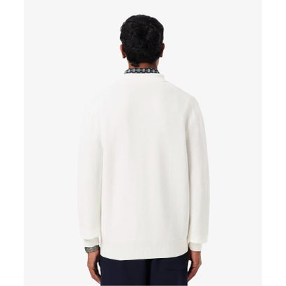 《予約》LACOSTE / ラコステ コットンニット ロングスリーブポロシャツ （ホワイト）｜詳細画像