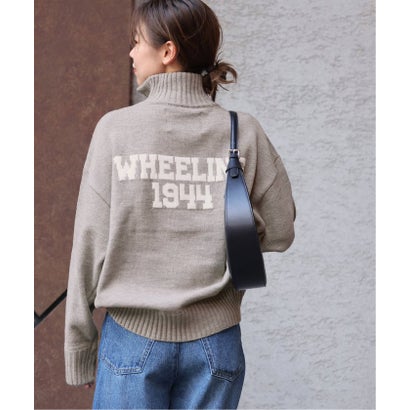 《追加予約》別注【LOGAN Knitting Mills】*RELUME ハーフジップニットプルオーバー （ネイビー）｜詳細画像
