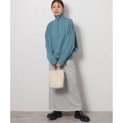 《追加予約》別注【LOGAN Knitting Mills】*RELUME ハーフジップニットプルオーバー （ネイビー）｜詳細画像