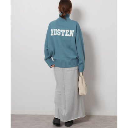 《追加予約》別注【LOGAN Knitting Mills】*RELUME ハーフジップニットプルオーバー （ネイビー）｜詳細画像