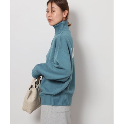 《追加予約》別注【LOGAN Knitting Mills】*RELUME ハーフジップニットプルオーバー （ネイビー）｜詳細画像