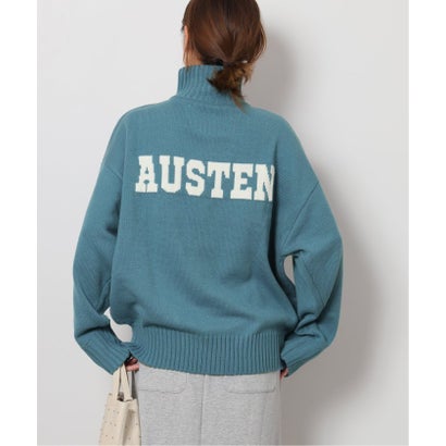 《追加予約》別注【LOGAN Knitting Mills】*RELUME ハーフジップニットプルオーバー （ネイビー）｜詳細画像