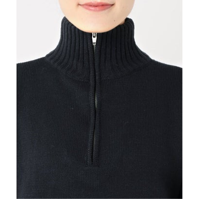 《追加予約》別注【LOGAN Knitting Mills】*RELUME ハーフジップニットプルオーバー （ネイビー）｜詳細画像
