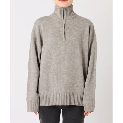 《追加予約》別注【LOGAN Knitting Mills】*RELUME ハーフジップニットプルオーバー （ネイビー）｜詳細画像
