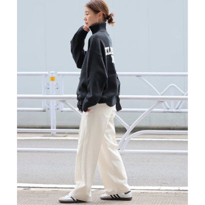 《追加予約》別注【LOGAN Knitting Mills】*RELUME ハーフジップニットプルオーバー （ネイビー）｜詳細画像