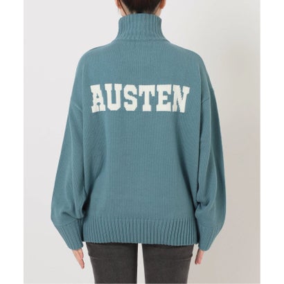 《追加予約》別注【LOGAN Knitting Mills】*RELUME ハーフジップニットプルオーバー （ネイビー）｜詳細画像